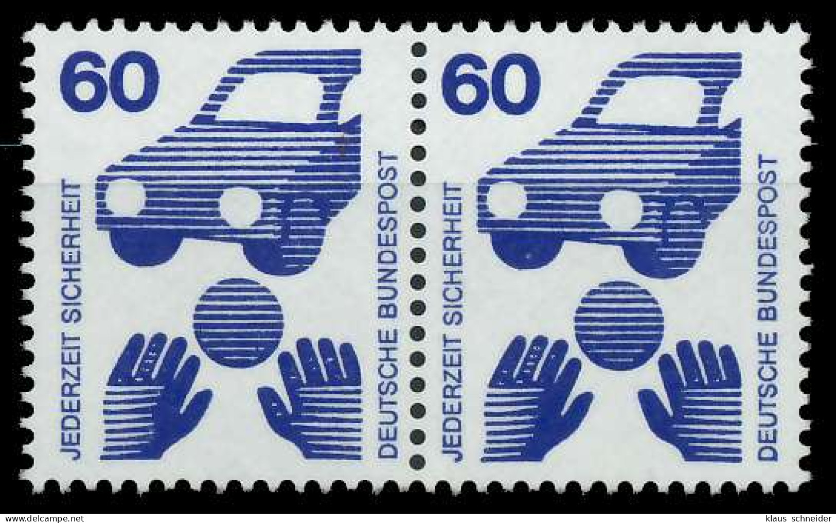 BRD DS UNFALLVERHÜTUNG Nr 701A Postfrisch WAAGR PAAR S98286E - Unused Stamps