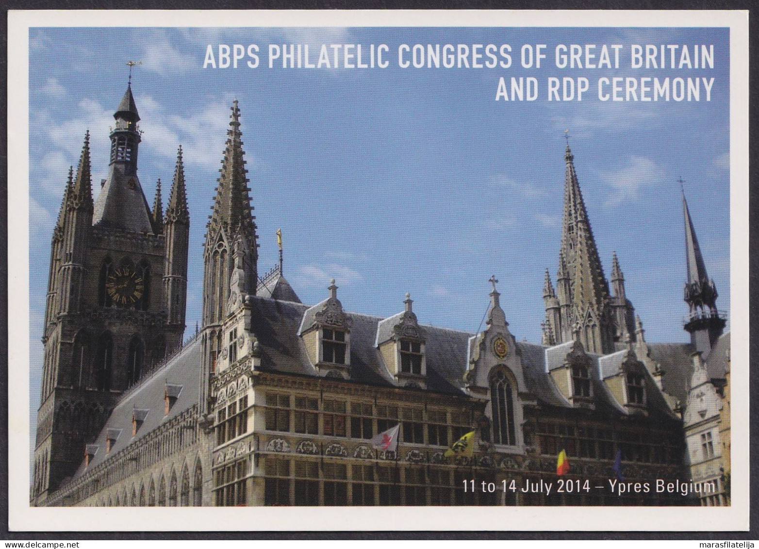 Belgium 2014, YPRES Invitation, RPSL Nice Card - Andere & Zonder Classificatie