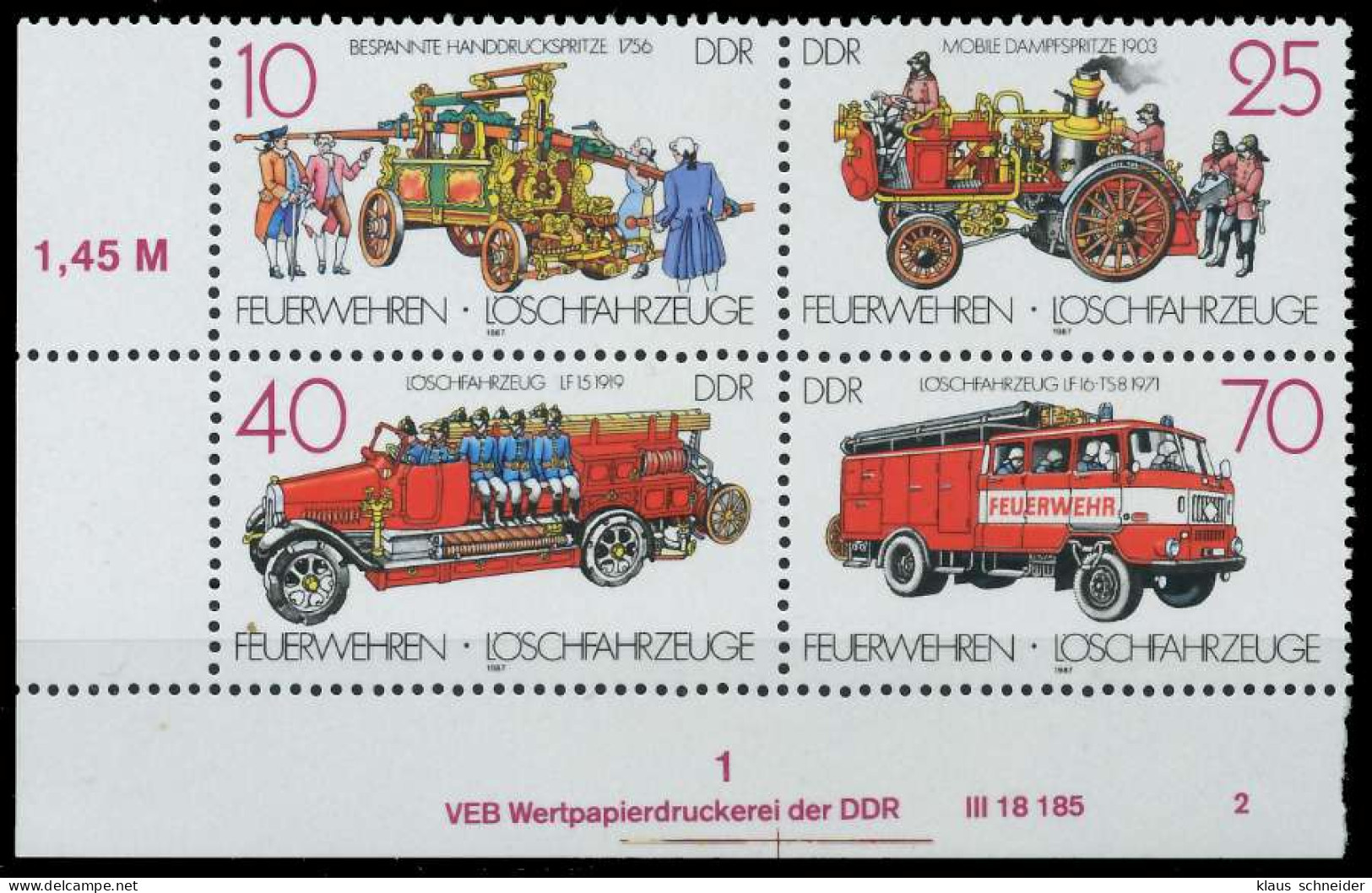 DDR ZUSAMMENDRUCK Nr 3101VB DV WPD2 Postfrisch VIERERBL X1FCBAA - Se-Tenant