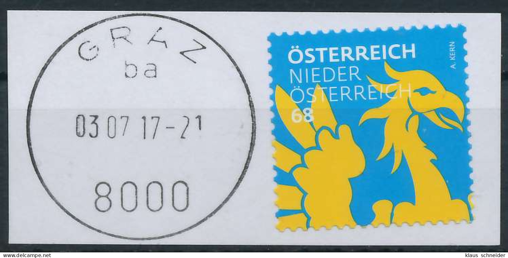 ÖSTERREICH 2017 Nr 3308 Gestempelt Briefstück X20306E - Altri & Non Classificati