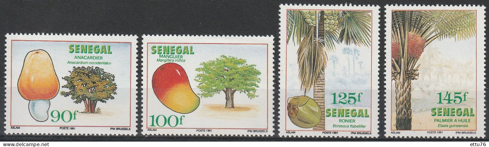 Senegal  1991  Fruits Trees,Fruits  Set  MNH - Frutta