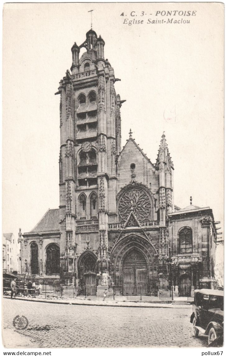 CPA DE PONTOISE  (VAL D'OISE)  ÉGLISE SAINT-MACLOU - Pontoise