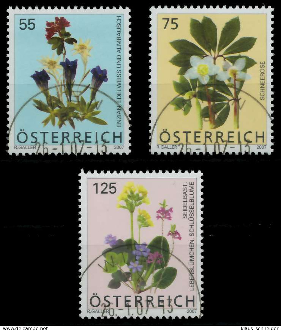 ÖSTERREICH 2007 Nr 2631-2633 Gestempelt X21EBAE - Used Stamps