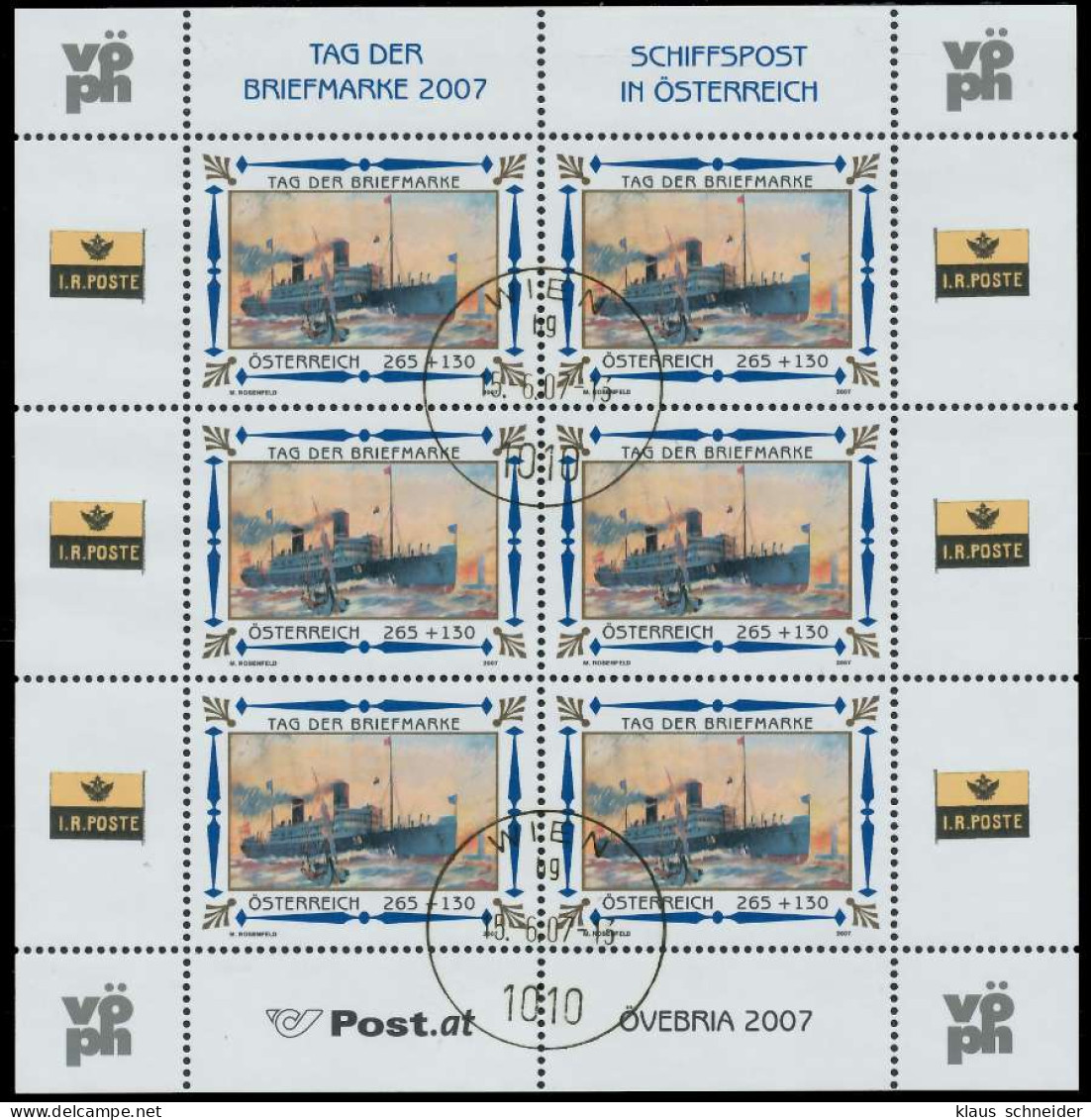 ÖSTERREICH BLOCK KLEINBOGEN Nr 2669 Gestempelt KLEINBG X223432 - Blocks & Sheetlets & Panes