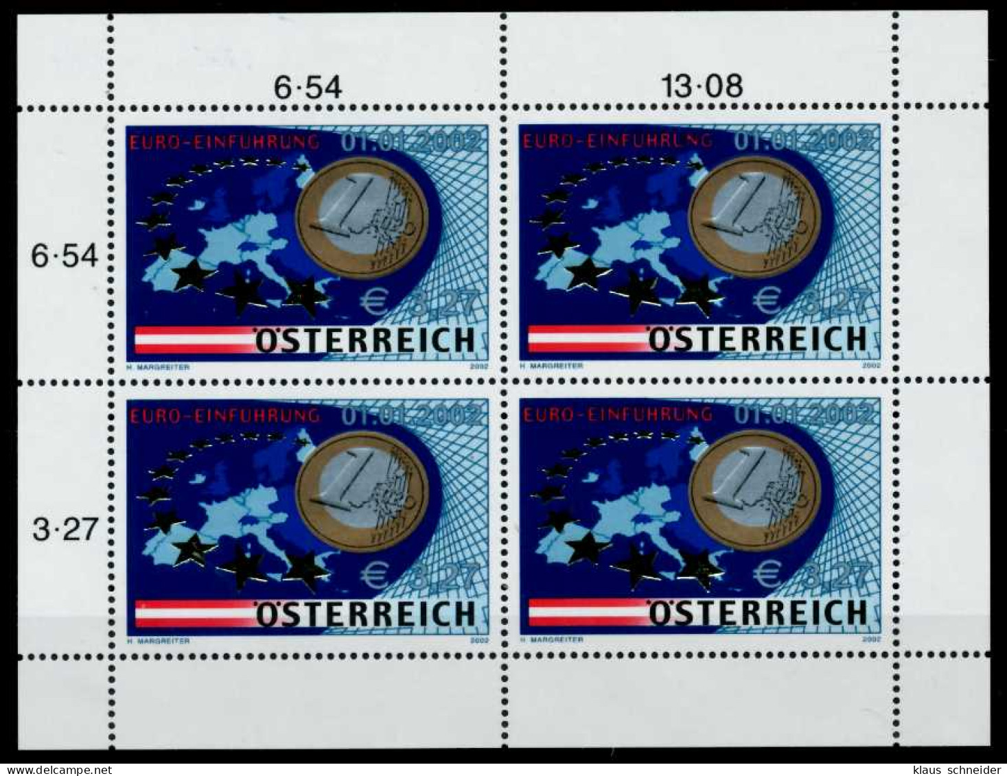 ÖSTERREICH BLOCK KLEINBOGEN Nr 2368 Postfrisch KLEINBG SD004D2 - Blokken & Velletjes