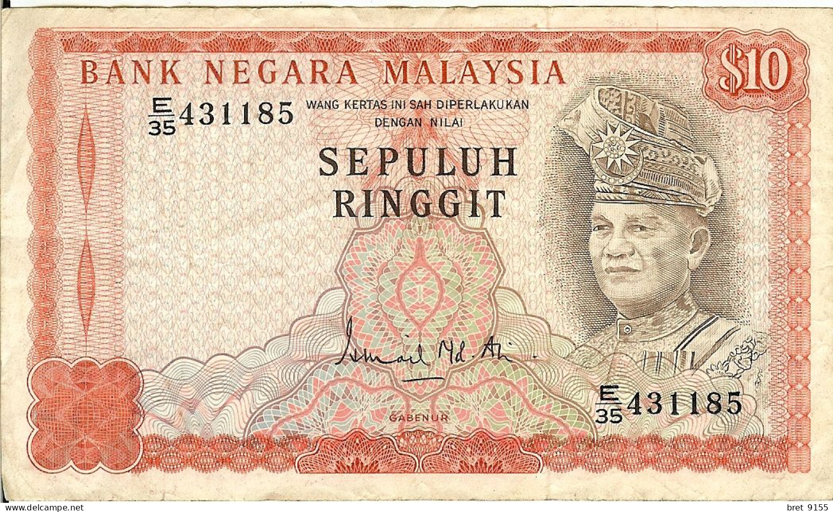 BILLET 10 ASIE MALAYSIE BANK NEGARA MALAYSIA SEPULUH RINGGIT - Autres - Asie