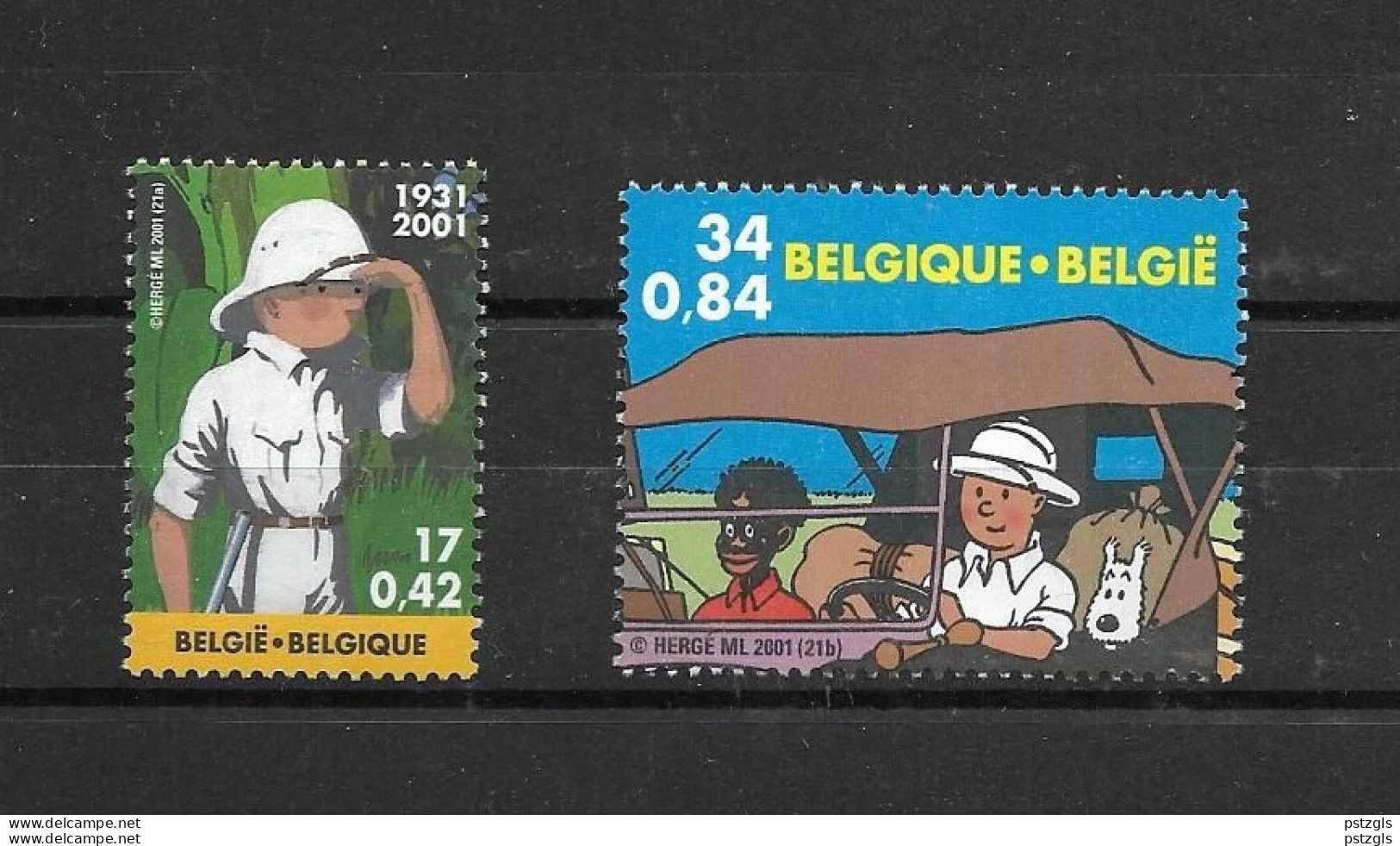 3048 & 3049 MNH - Kuifje/Tintin 2001 - Ongebruikt