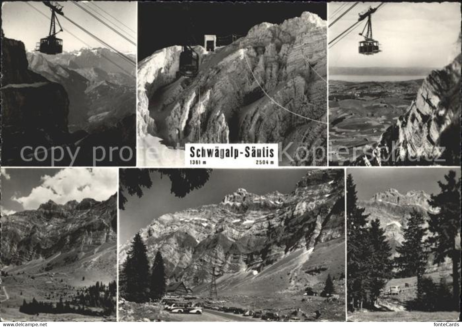 11638250 Schwaegalp AR Saentis Schwebebahn Alpenpanorama Appenzeller Alpen Schwa - Autres & Non Classés