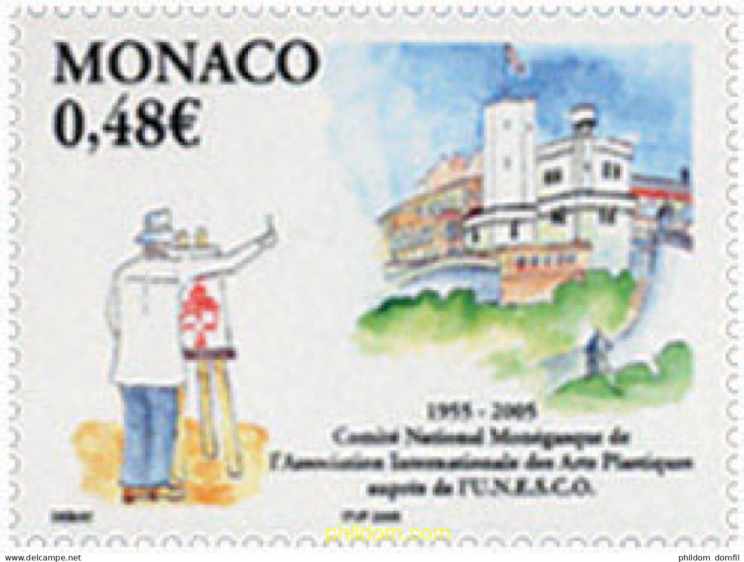161288 MNH MONACO 2005 50 ANIVERSARIO DEL COMITE DE ARTES PLASTICAS - Unused Stamps