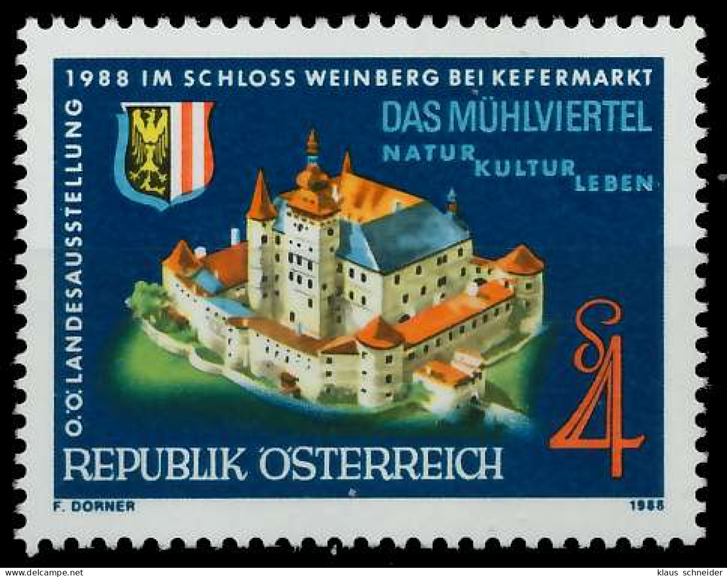ÖSTERREICH 1988 Nr 1924 Postfrisch X23F5DA - Unused Stamps