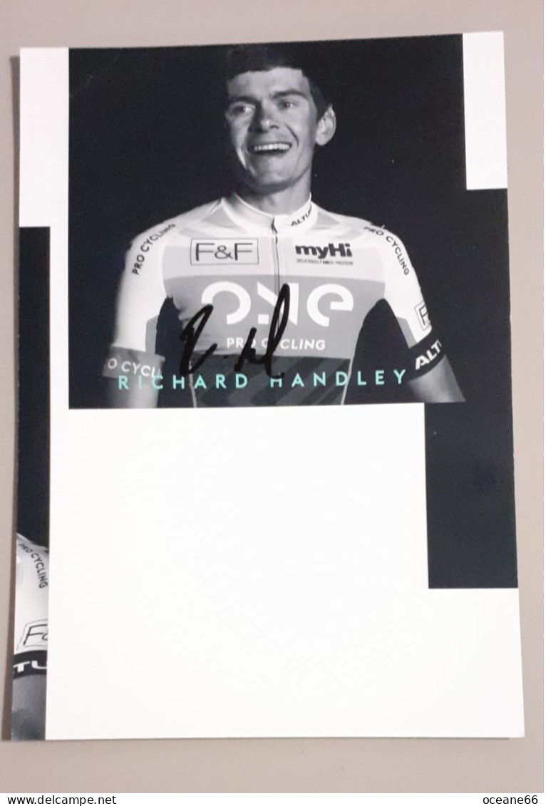 Autographe Richard Handley One Pro Cycling 2016 Format A5 - Cyclisme