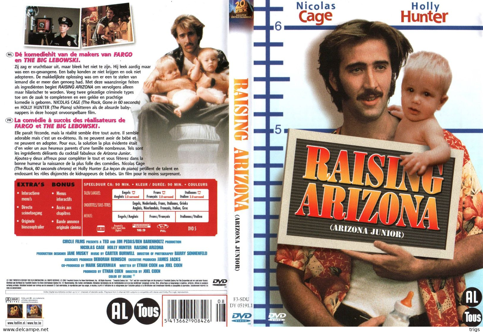 DVD - Raising Arizona - Cómedia