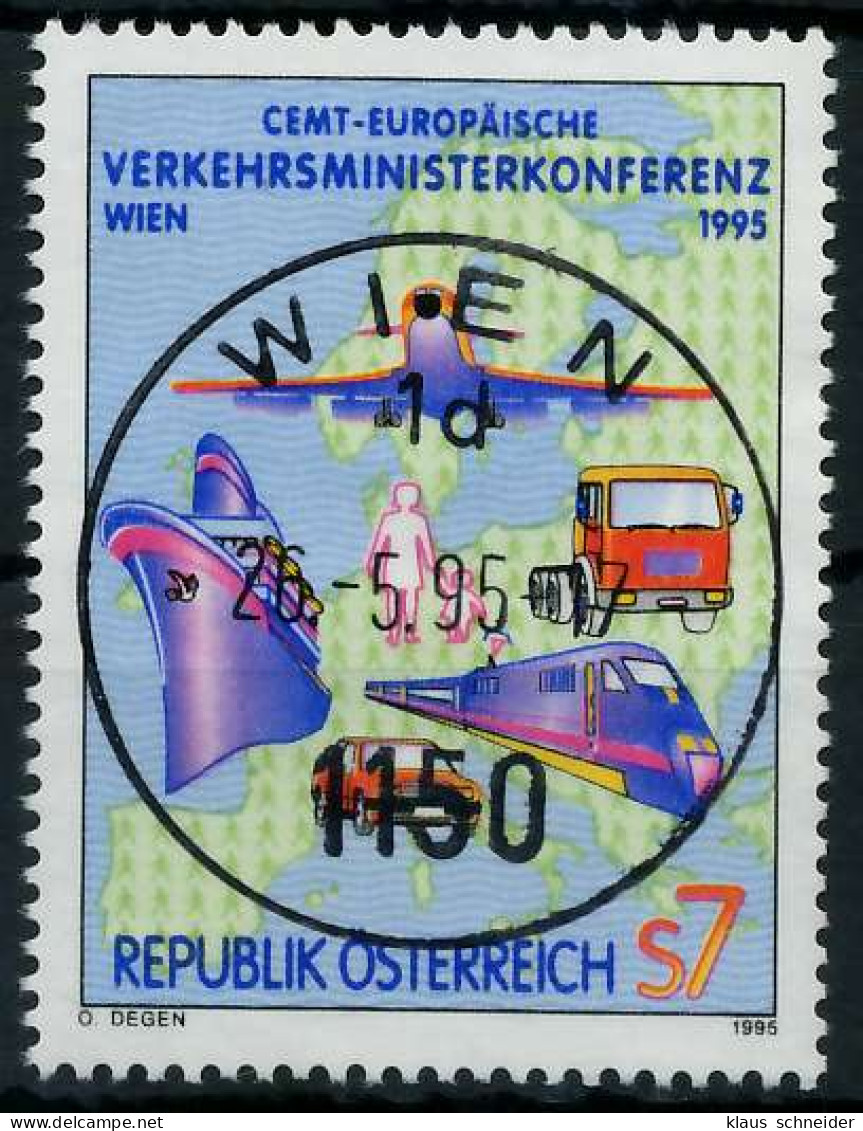 ÖSTERREICH 1995 Nr 2159 Zentrisch Gestempelt X24644A - Usados