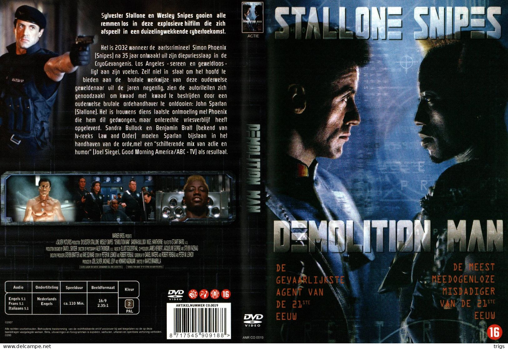 DVD - Demolition Man - Actie, Avontuur