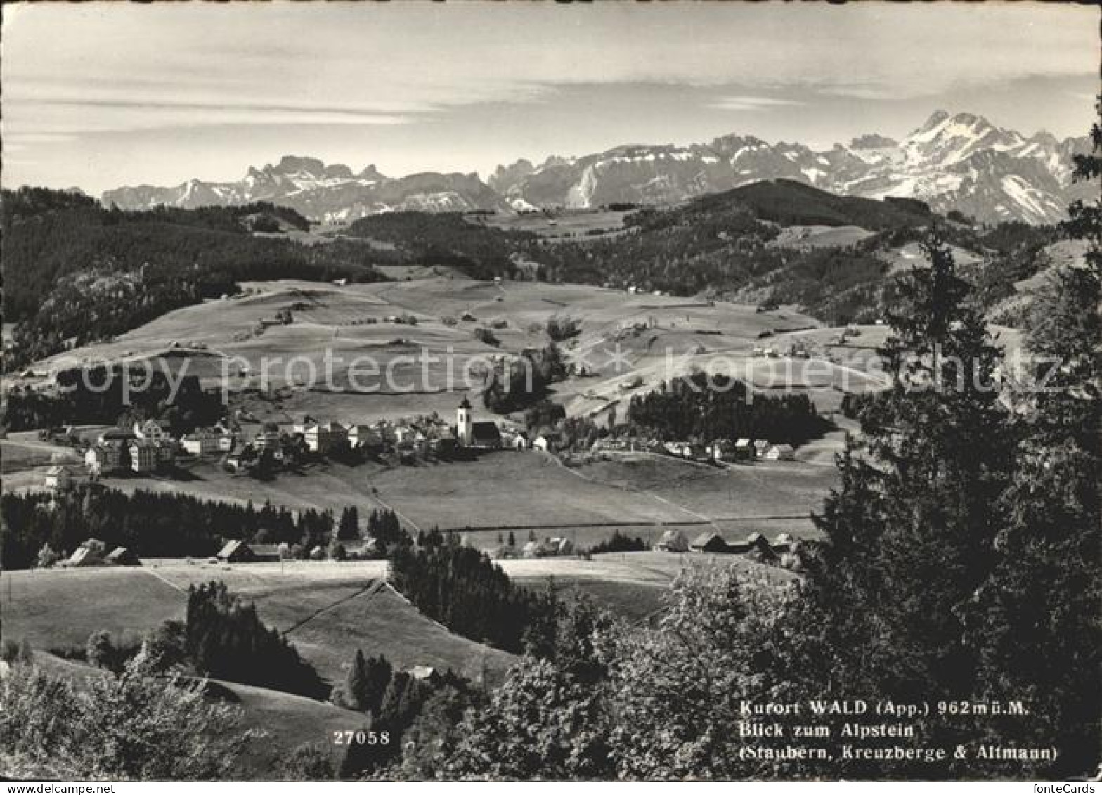 11637958 Wald AR Vorderland Panorama Blick Zum Alpstein  - Altri & Non Classificati