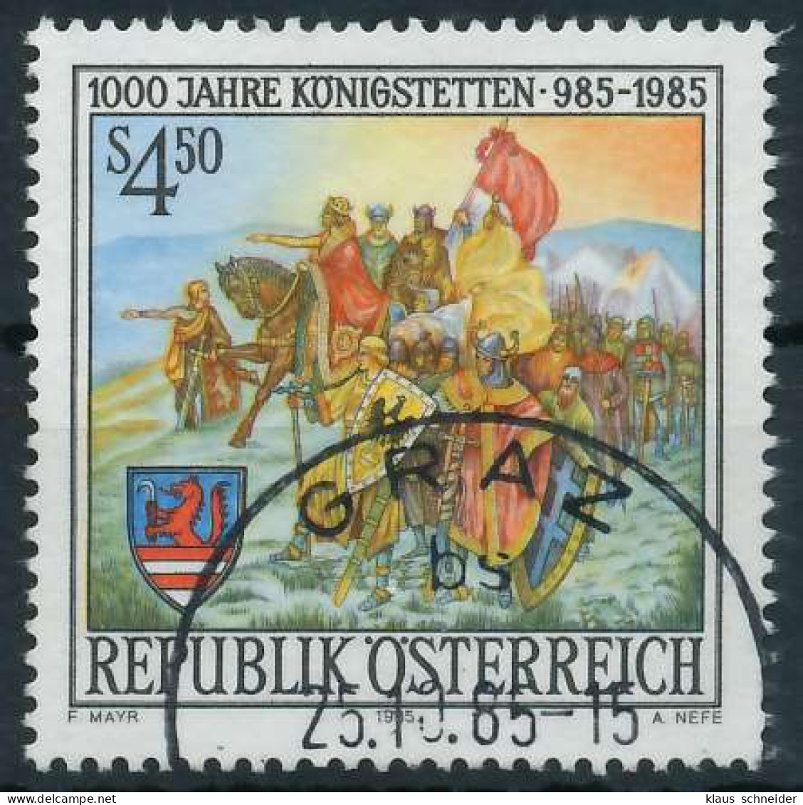 ÖSTERREICH 1985 Nr 1825 Gestempelt X24B6CA - Used Stamps
