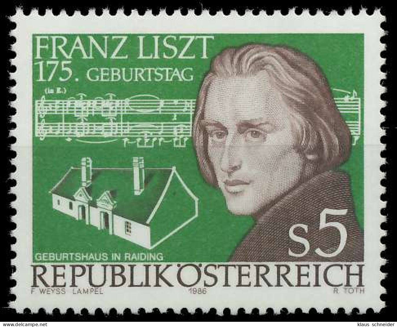 ÖSTERREICH 1986 Nr 1866 Postfrisch SD305EE - Unused Stamps