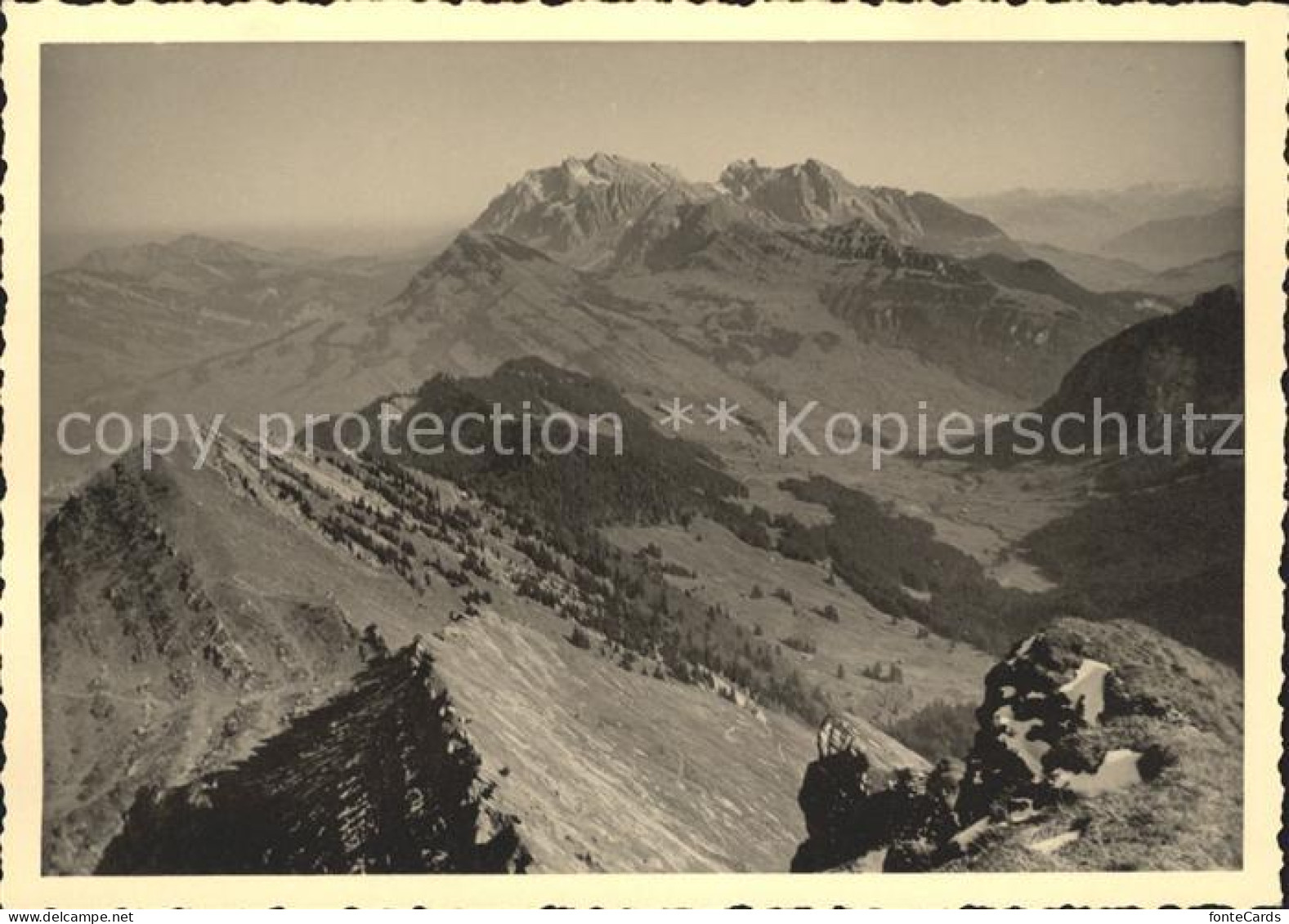 11637947 Speer Walensee Panorama Blick Zum Saentis Appenzeller Alpen Speer - Autres & Non Classés