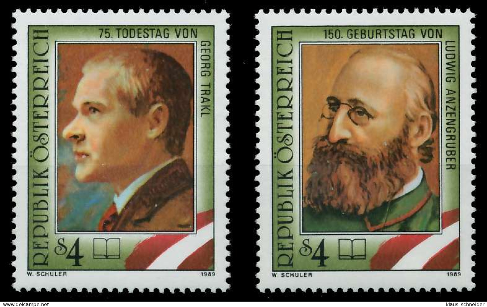 ÖSTERREICH 1989 Nr 1974-1975 Postfrisch SD3094A - Unused Stamps