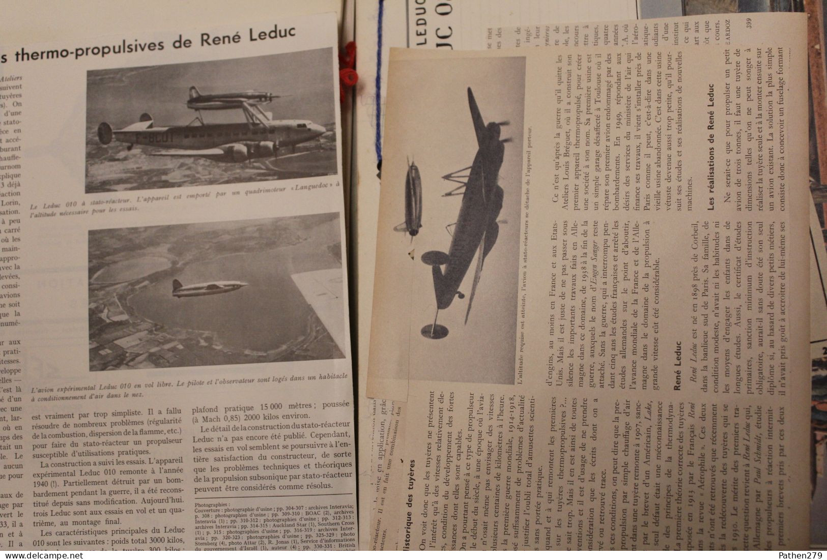 Dossier avions français René Leduc 010-016 / 021 / 022