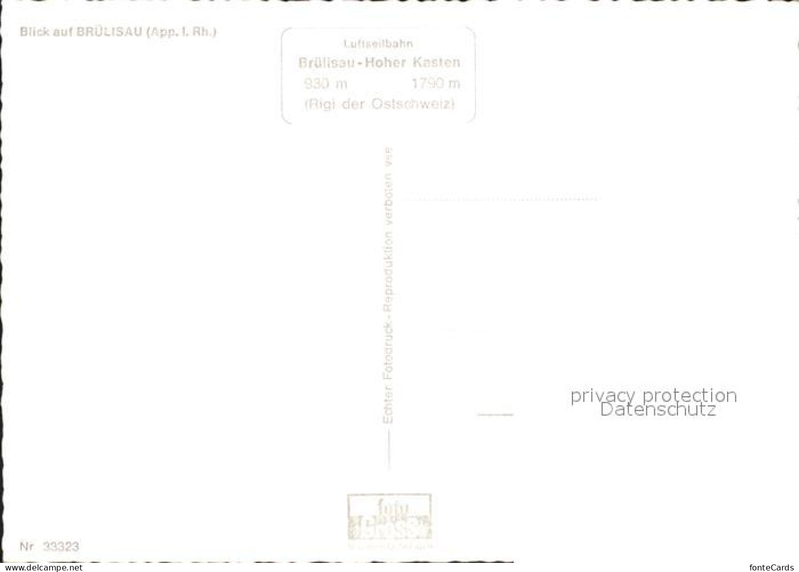 11637932 Bruelisau Luftseilbahn Hoher Kasten Panorama Bruelisau - Other & Unclassified