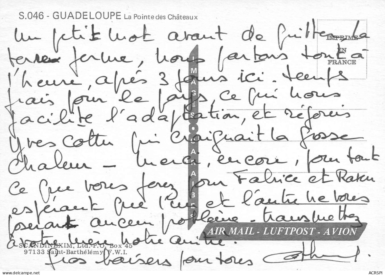 97 GUADELOUPE  La Pointe Des Chateaux           (Scan R/V) N°   11   \PB1110 - Pointe A Pitre