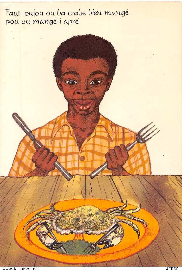 97 MARTINIQUE  Le Repas De Crabe  Par Sophie MONDESIR  (Scan R/V) N°  27   \PB1109 - La Trinite