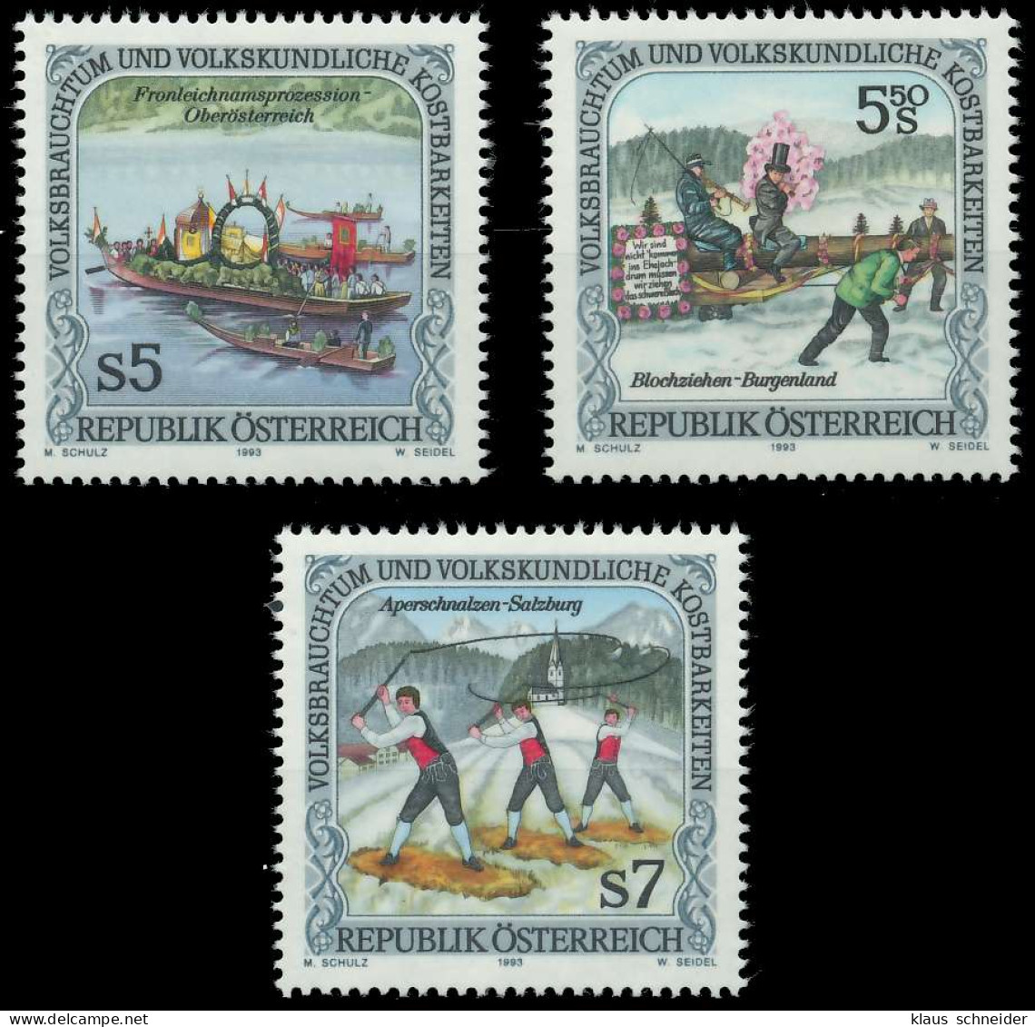 ÖSTERREICH 1993 Nr 2100-2102 Postfrisch SD32CD2 - Neufs