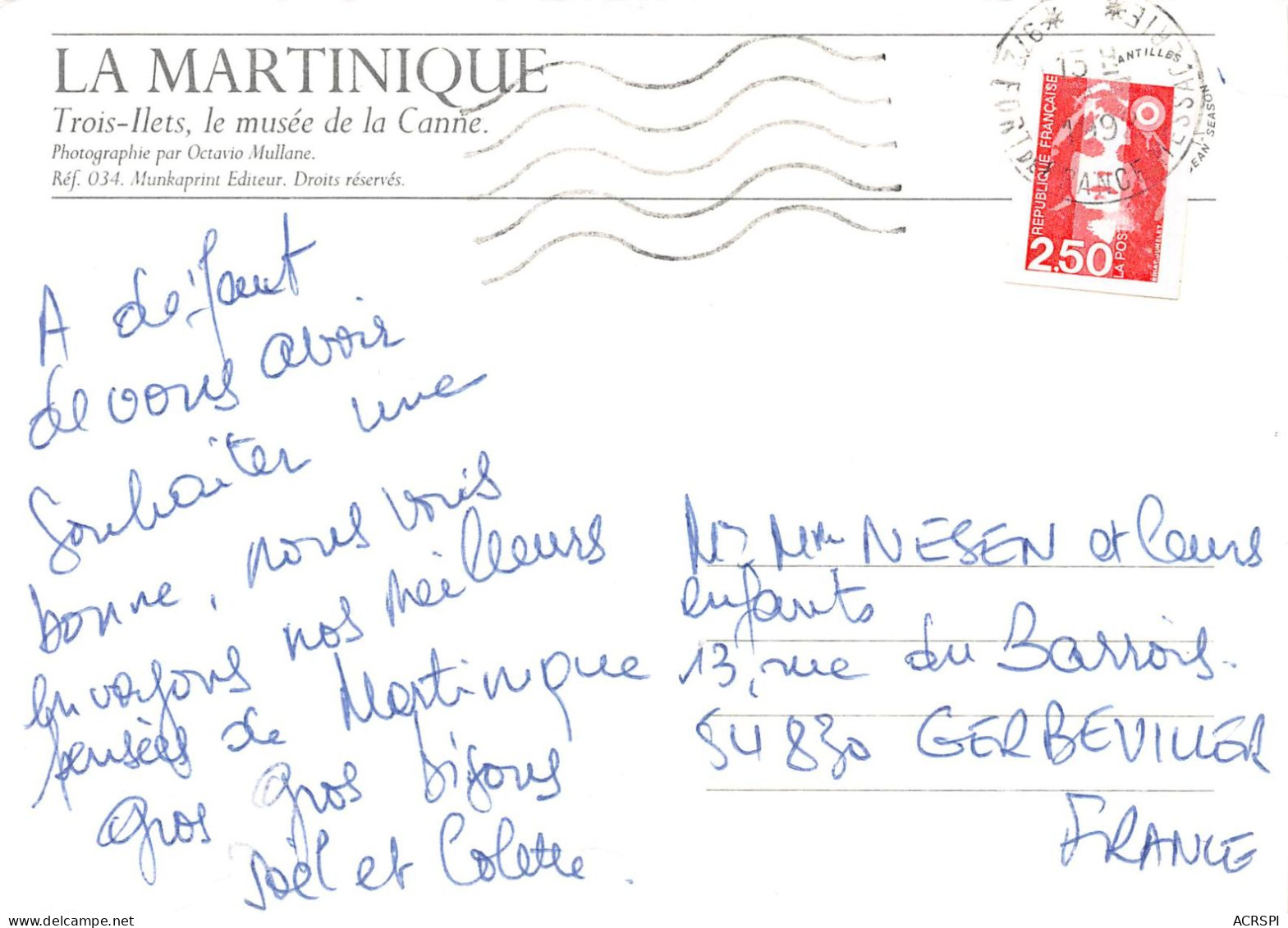 97 MARTINIQUE   TROIS ILETS  Musée De La Canne  (Scan R/V) N°  10   \PB1109 - Le Marin