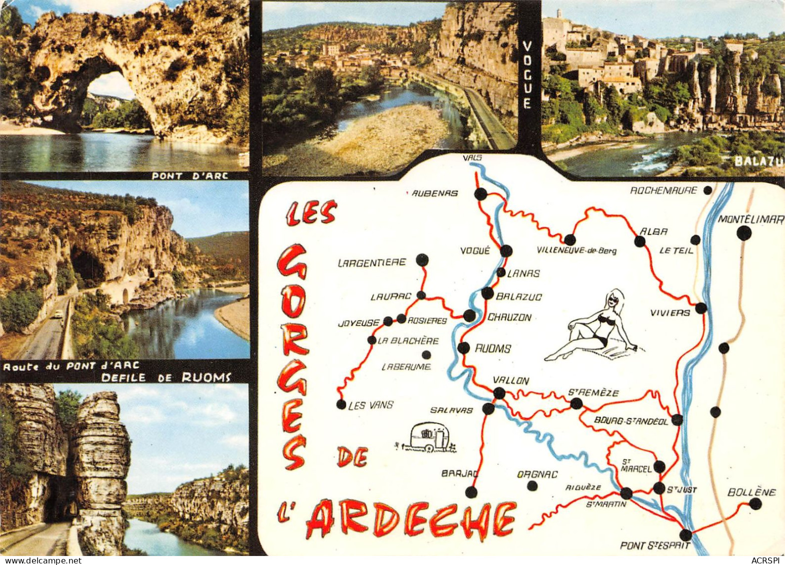 07  Les Gorges De L'Ardèche  (Scan R/V) N°   42   \PB1107 - Vallon Pont D'Arc