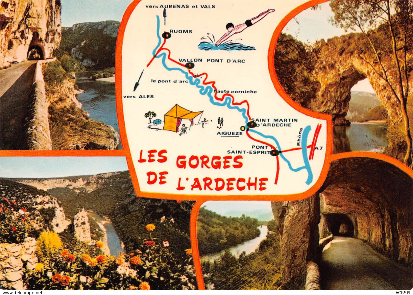 07 Vallon Pont D'Arc Gorges De L'Ardèche Ruoms  (Scan R/V) N°   33   \PB1107 - Vallon Pont D'Arc
