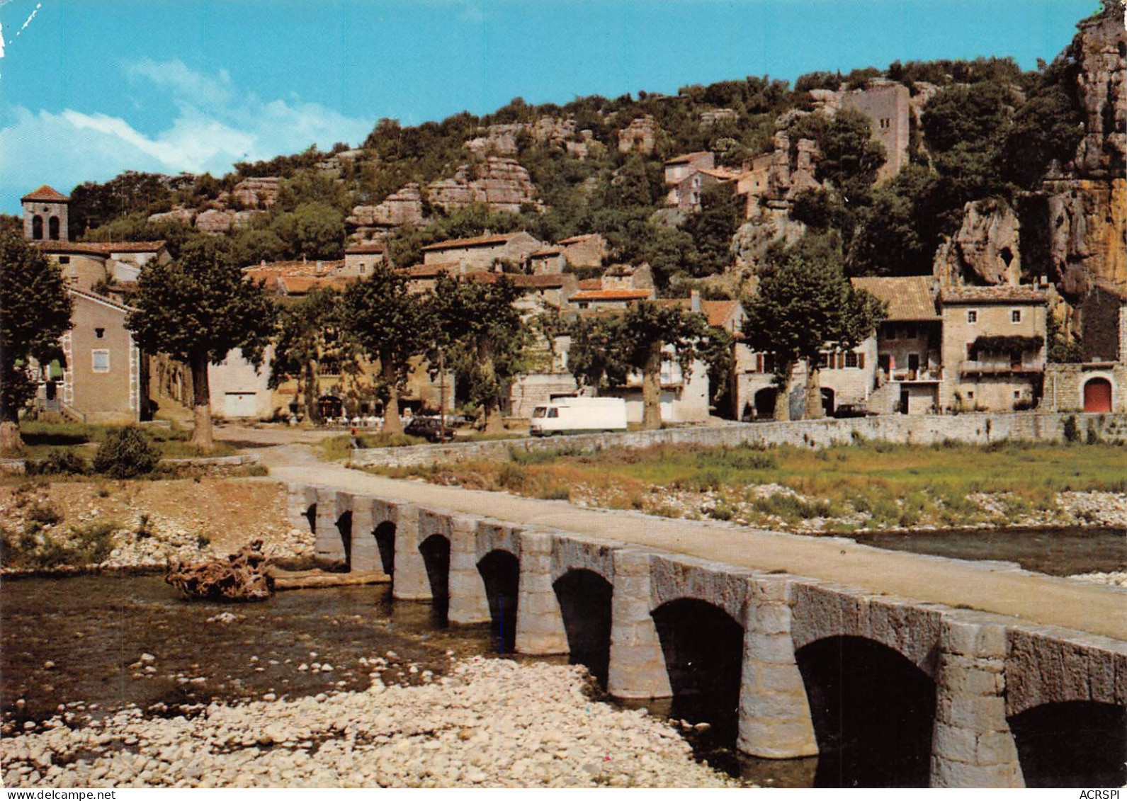 07  Labeaume  Le Pont Et Le Village  (Scan R/V) N°   17   \PB1104 - Ruoms