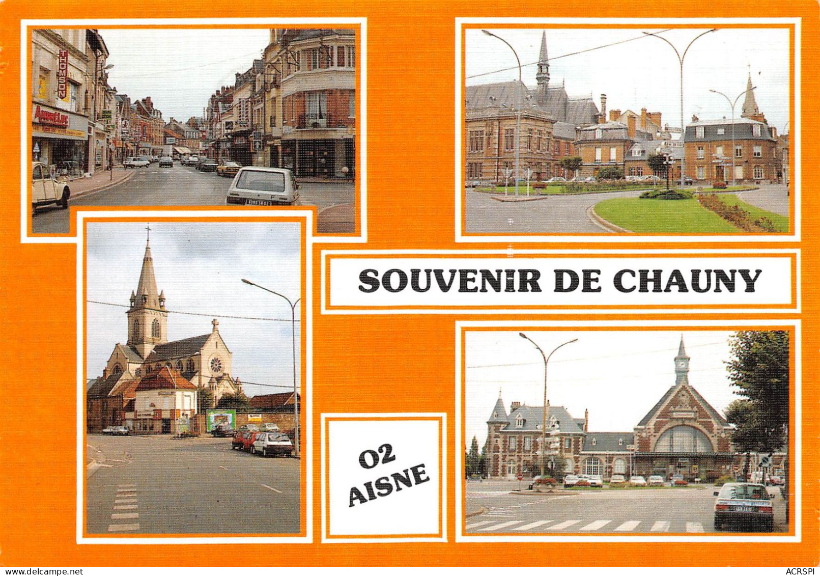02  Souvenir De CHAUNY  (Scan R/V) N°   16   \PB1119 - Saint Quentin