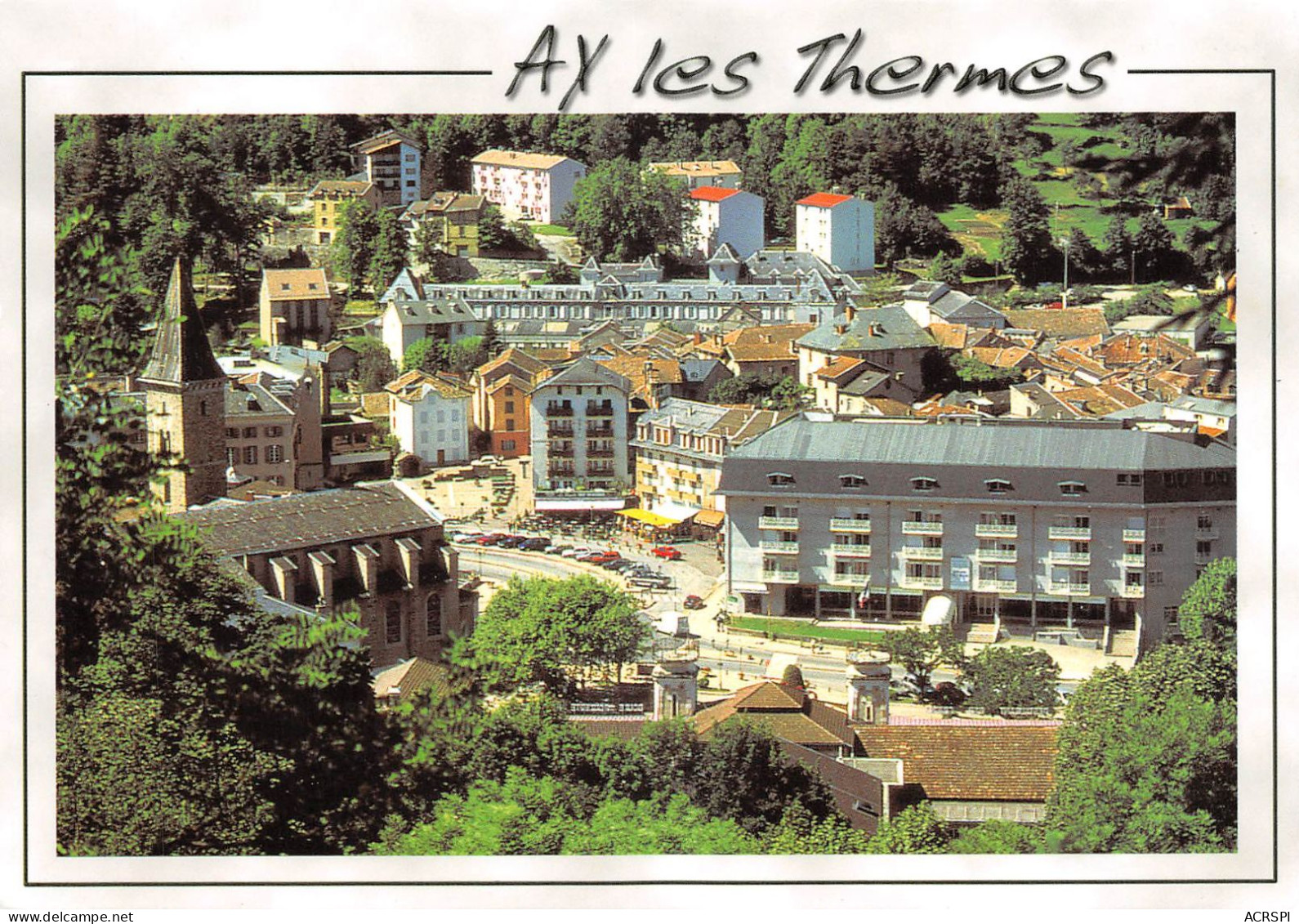 09 Ax-les-Thermes Vue Aérienne   (Scan R/V) N°   9   \PB1118 - Ax Les Thermes