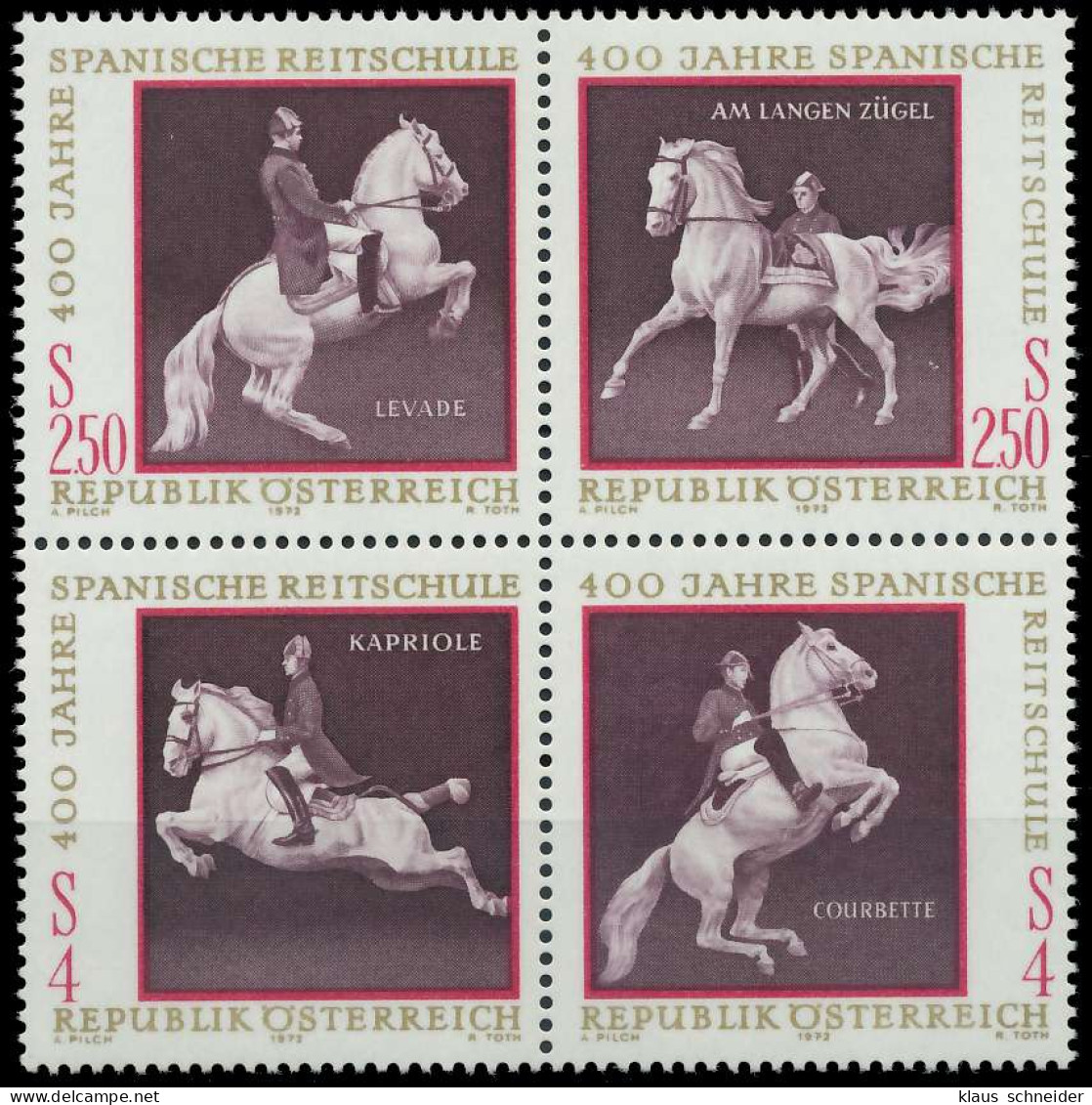 ÖSTERREICH 1972 Block 2 VBb Postfrisch SENKR PAAR X24F4CA - Unused Stamps