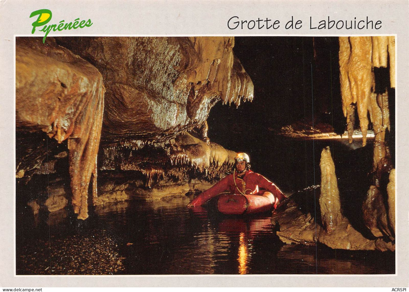 09 FOIX Spéléologue à La Grotte De Labouiche   (Scan R/V) N°   19   \PB1118 - Foix