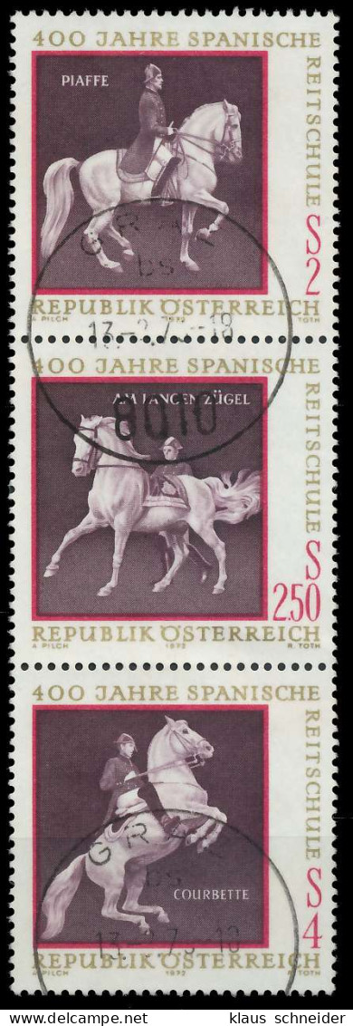 ÖSTERREICH 1972 Block 2 SZd6 Gestempelt 3ER STR X24F4CE - Used Stamps