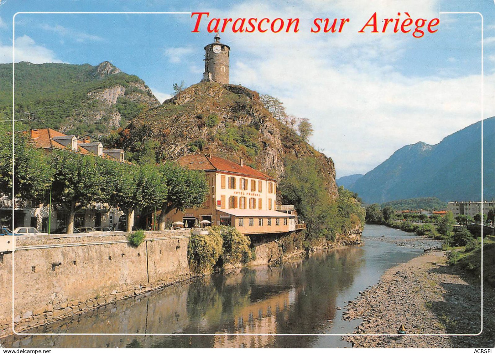 09  Tarascon-sur-Ariège Hotel FRANCAL              (Scan R/V) N°   2   \PB1117 - Foix
