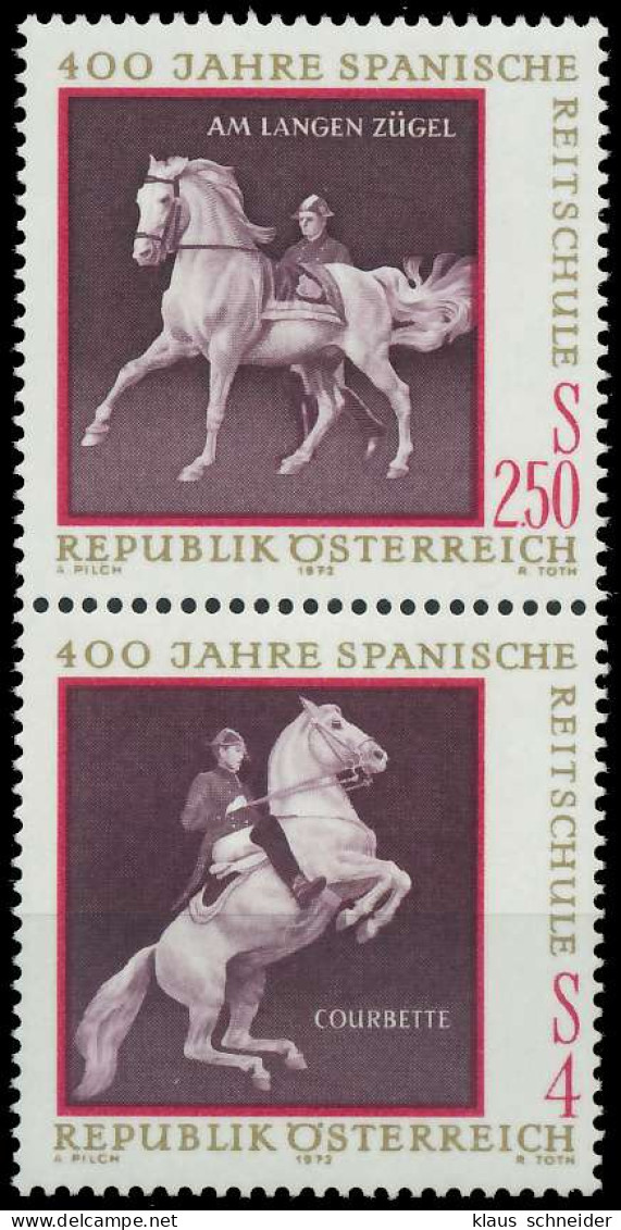 ÖSTERREICH 1972 Block 2 SZd4 Postfrisch SENKR PAAR X24F4E2 - Unused Stamps
