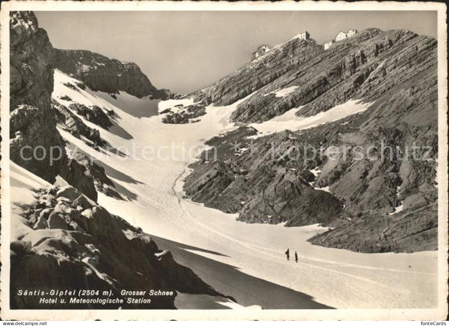 11637912 Schwaegalp AR Saentisgipfel Grosser Schnee Berghotel Meteorologische St - Altri & Non Classificati