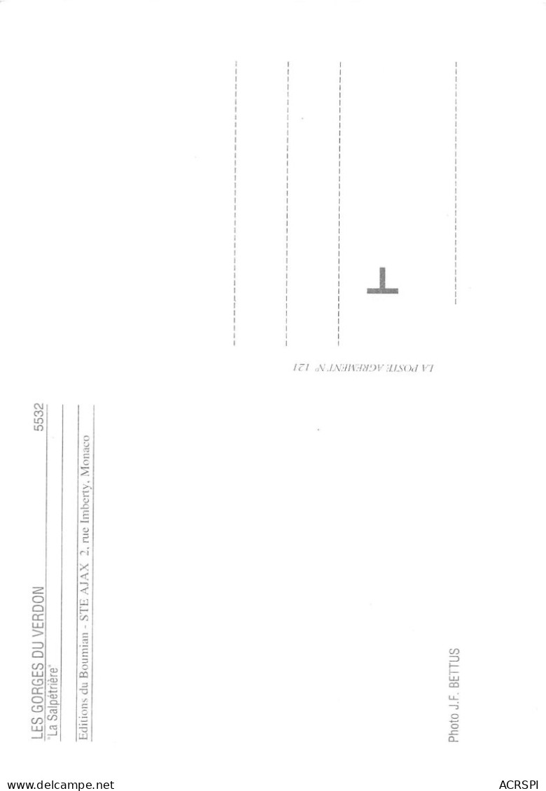 83  La Salpétrière Gorges Du Verdon (Scan R/V) N°   34   \PB1113 - Comps-sur-Artuby