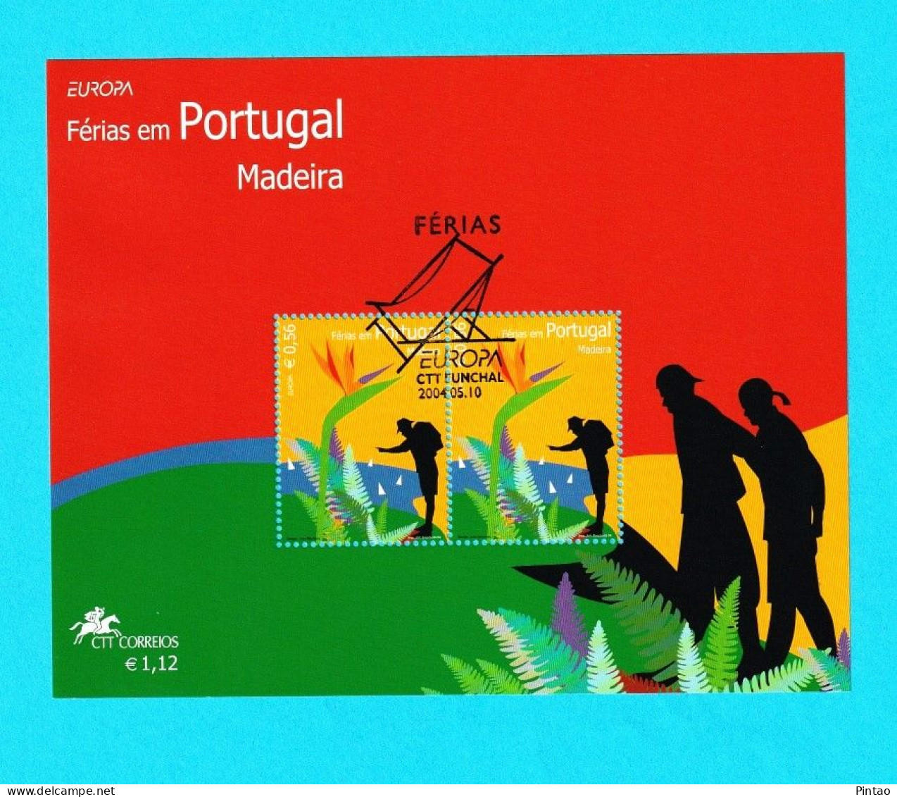PTB1702- PORTUGAL (MADEIRA) 2004 Nº 284 (selos 3128)- CTO (EUROPA CEPT) - Blocs-feuillets