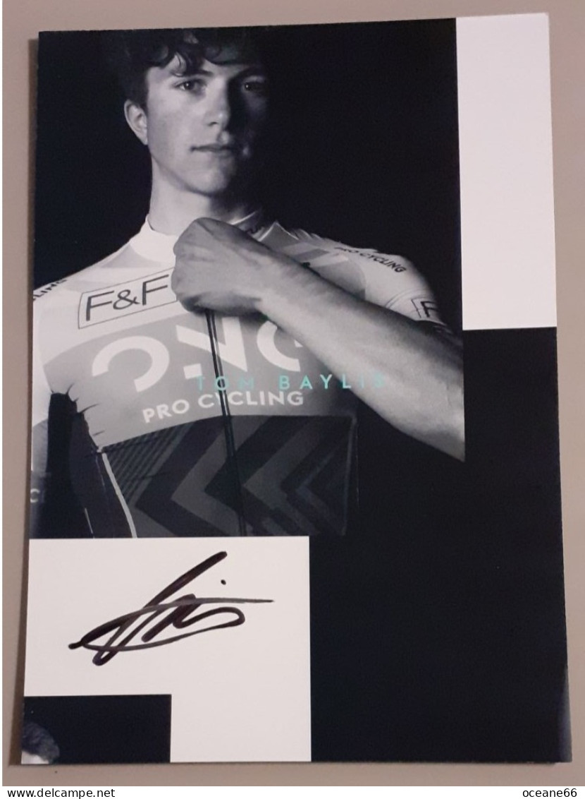 Autographe Tom Baylis One Pro Cycling 2016 Format A5 - Radsport