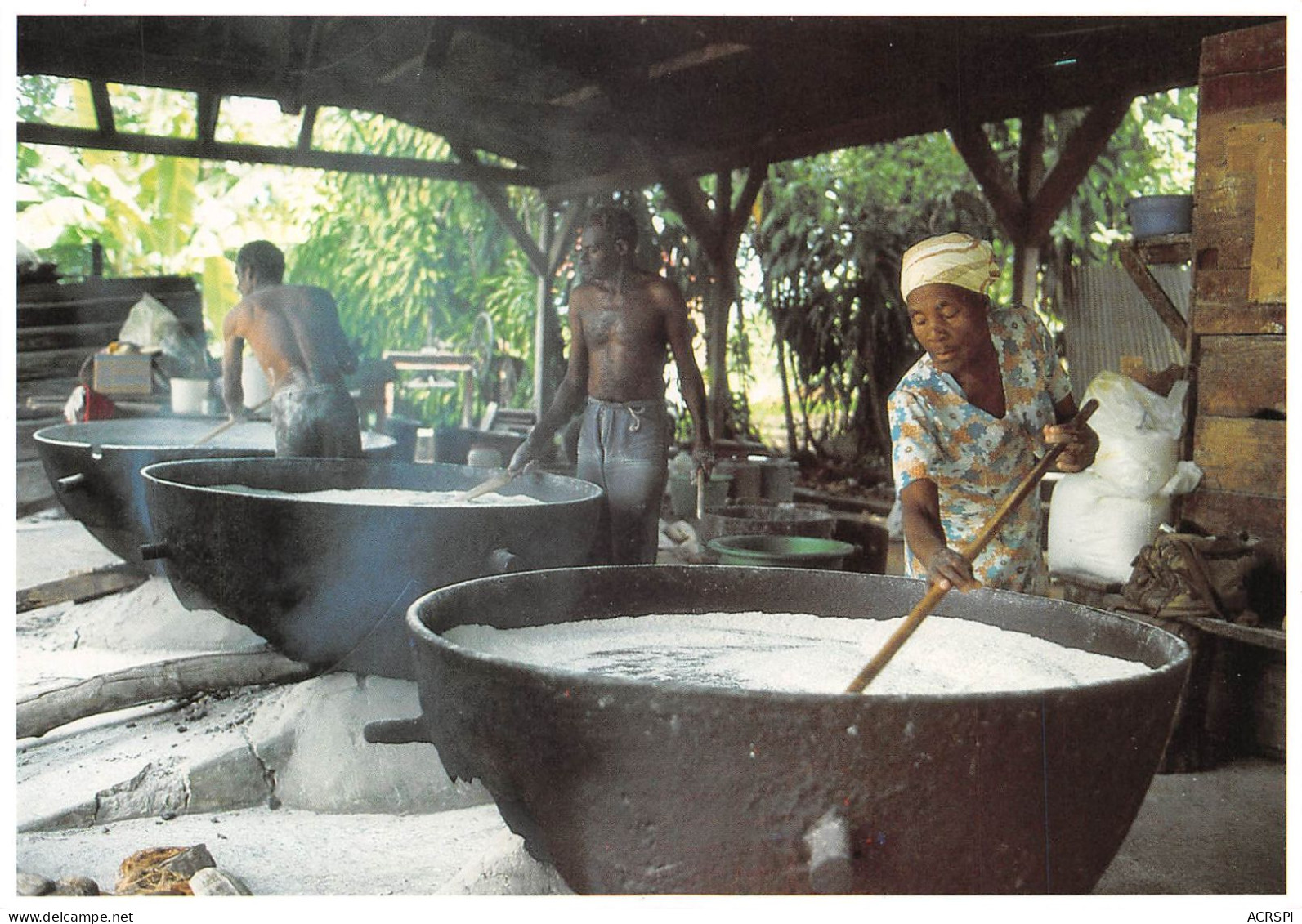 97 Guadeloupe  Préparation Du Cassav (Scan R/V) N°   53   \PB1111 - Pointe A Pitre