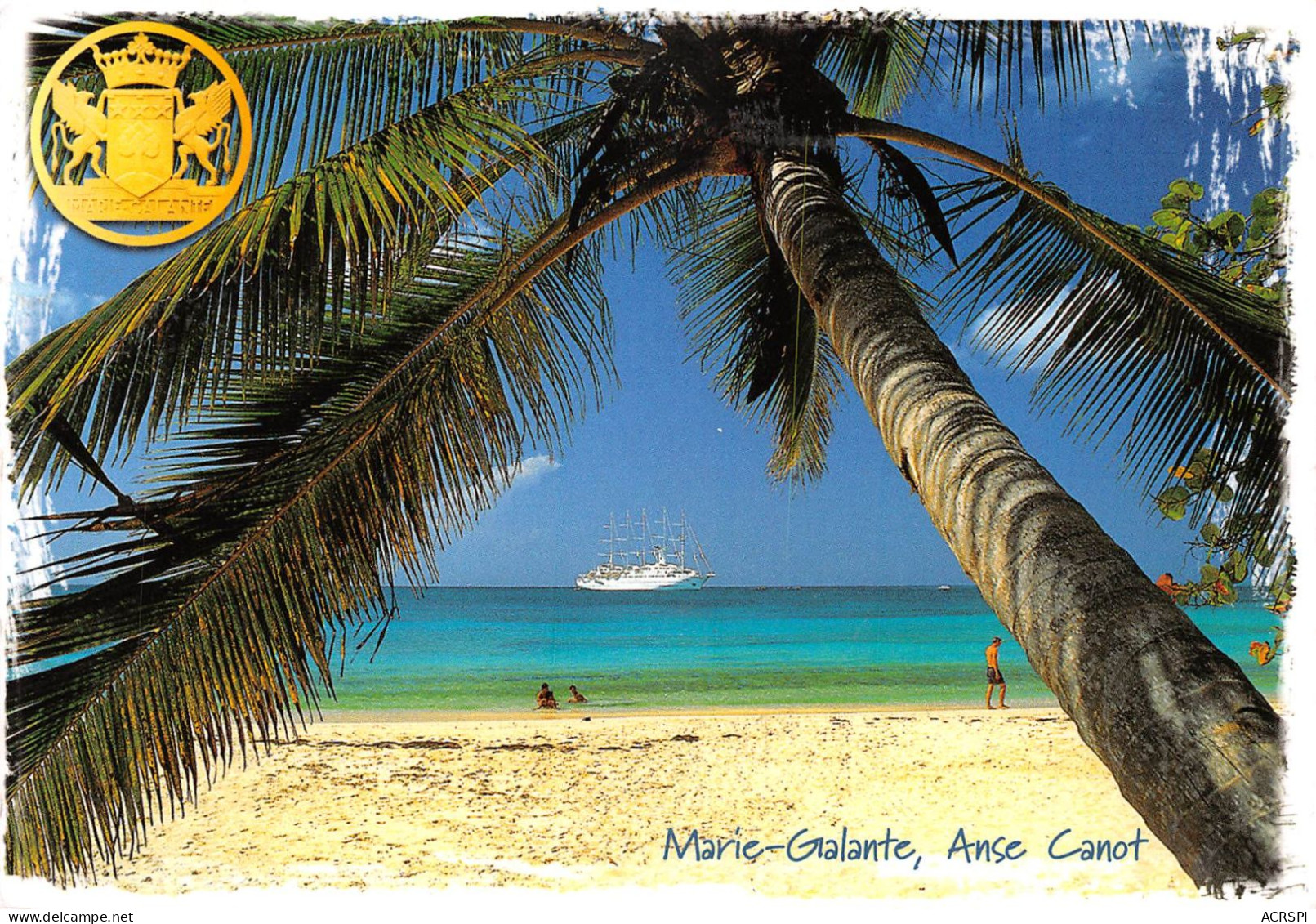 97 Guadeloupe  Marie-Galante Anse Canot Et Club-Med One (Scan R/V) N°   24   \PB1111 - Pointe A Pitre