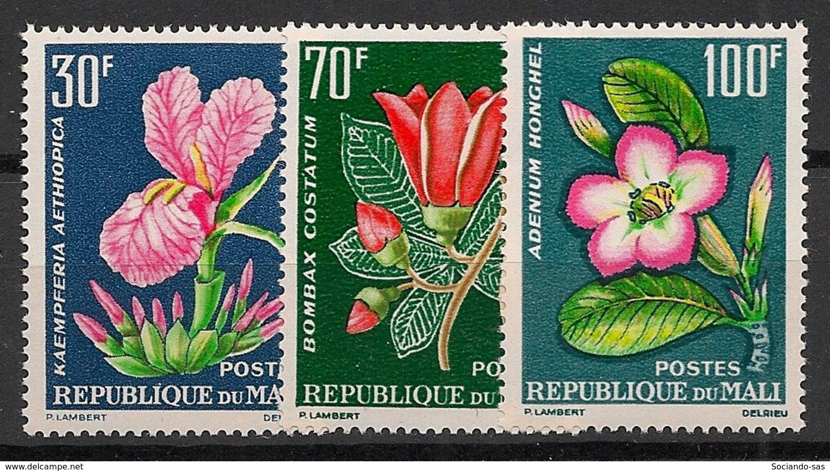 Mali - 1963 - N°Yv. 57 à 59 - Fleurs - Neuf Luxe ** / MNH / Postfrisch - Mali (1959-...)