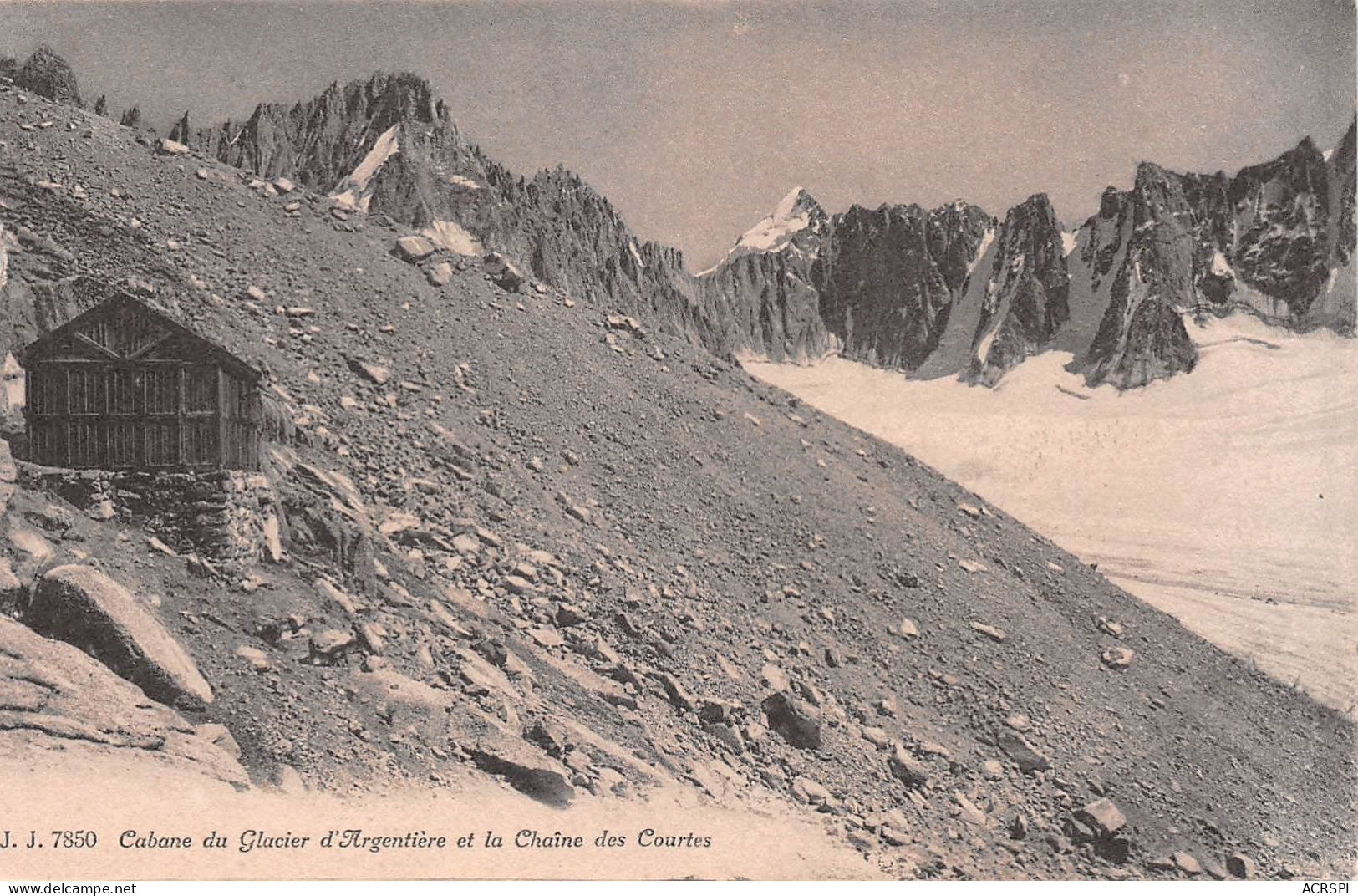 74  Cabanne Du Glacier D'Argentière Chamonix-Mont-Blanc Et Chaine Des Courtes (Scan R/V) N°   42   \PB1128 - Chamonix-Mont-Blanc