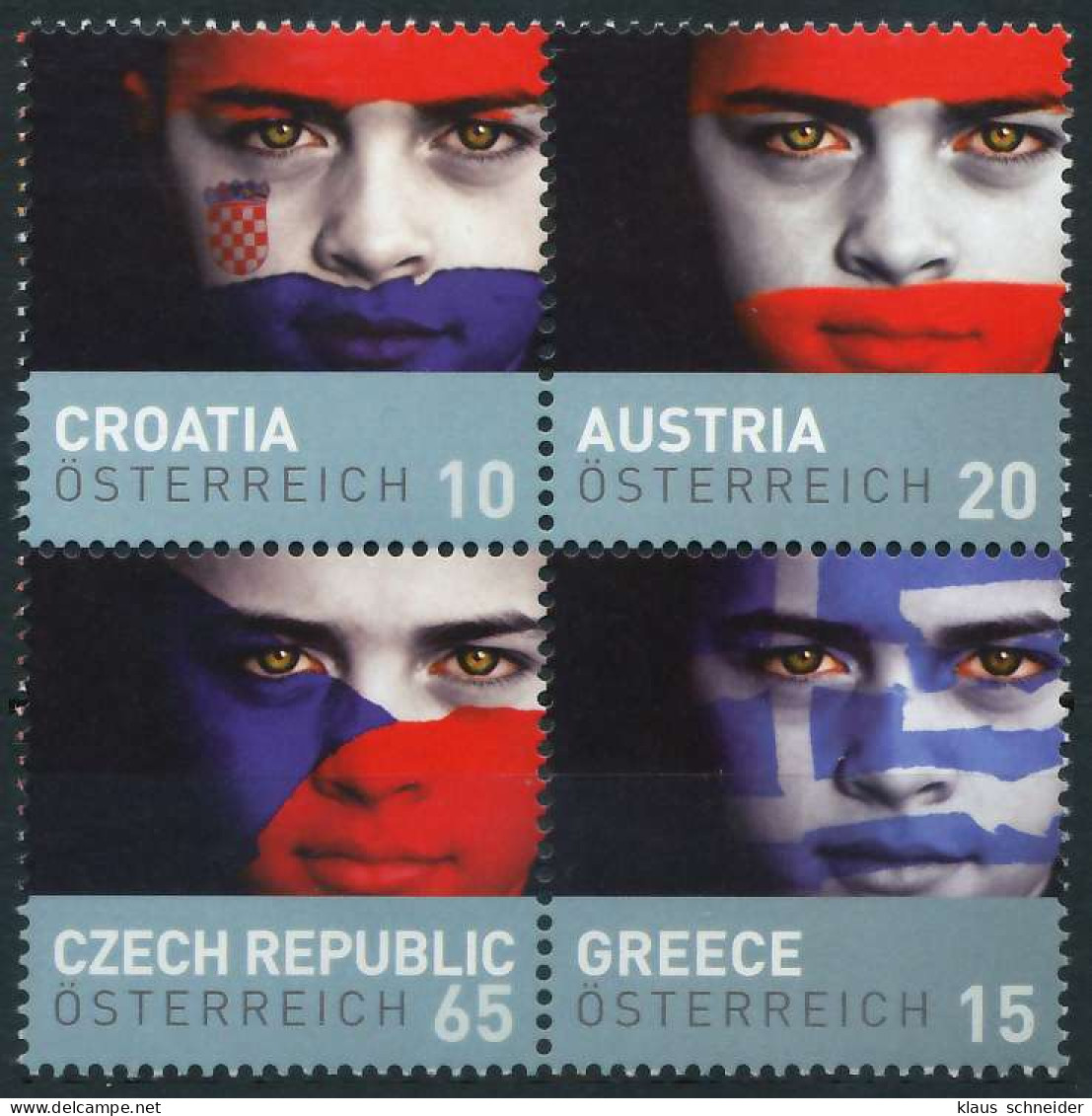ÖSTERREICH 2008 Nr 2735 42 Vbc Postfrisch VIERERBLOCK X24F5FE - Unused Stamps
