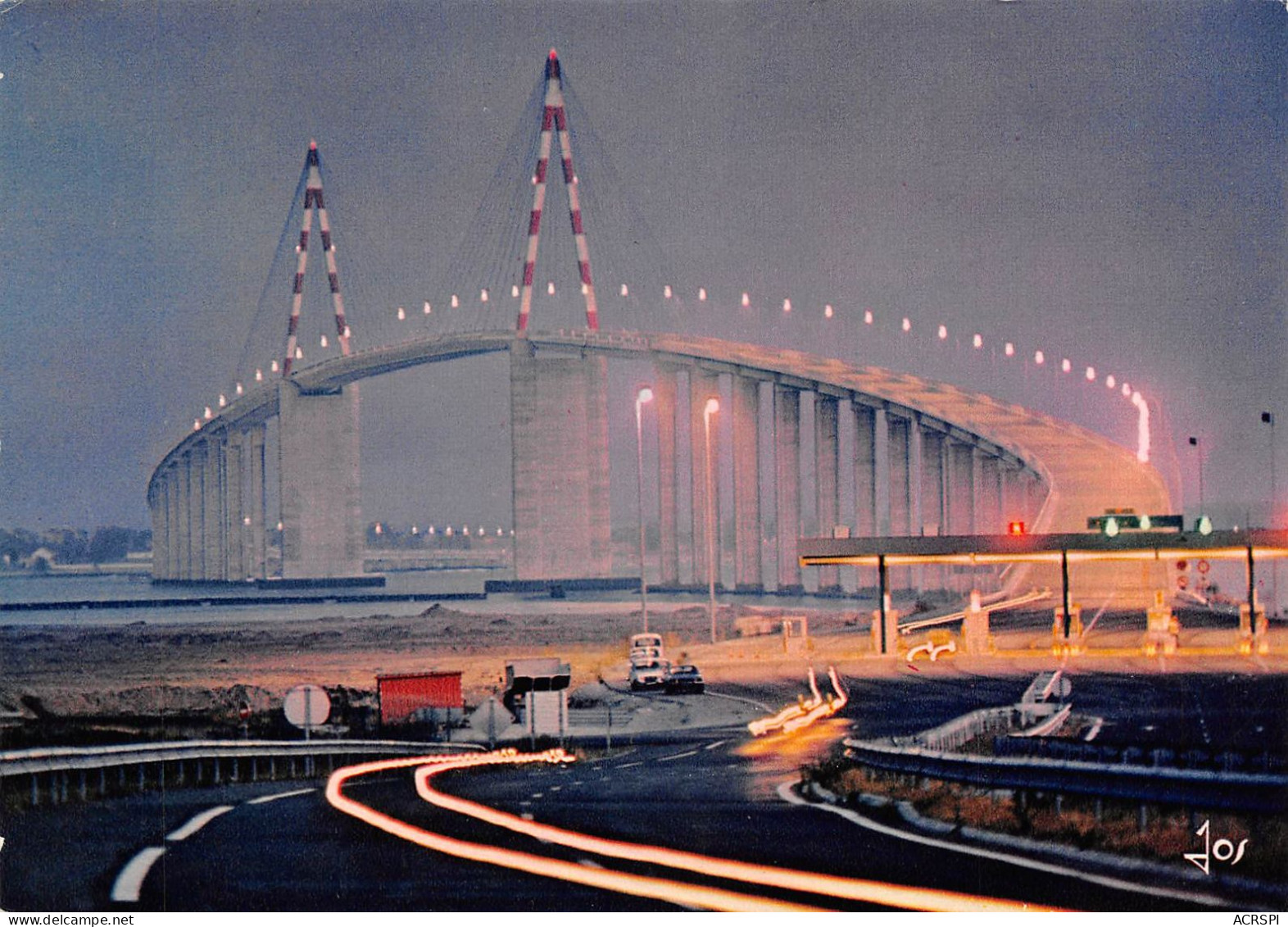 44  SAINT-NAZAIRE SAINT-BREVIN Le Pont De Mindin De Nuit  (Scan R/V) N°  43   \PB1122 - Saint Nazaire