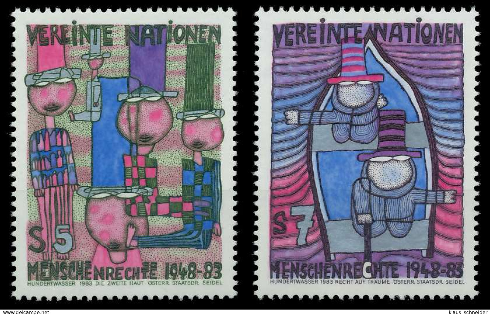 UNO WIEN 1983 Nr 36-37 Postfrisch X255642 - Altri & Non Classificati